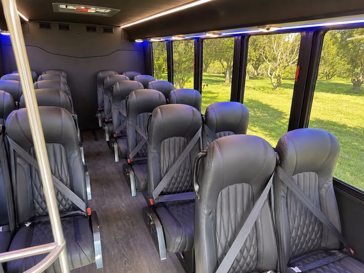 15 passenger minibus inside