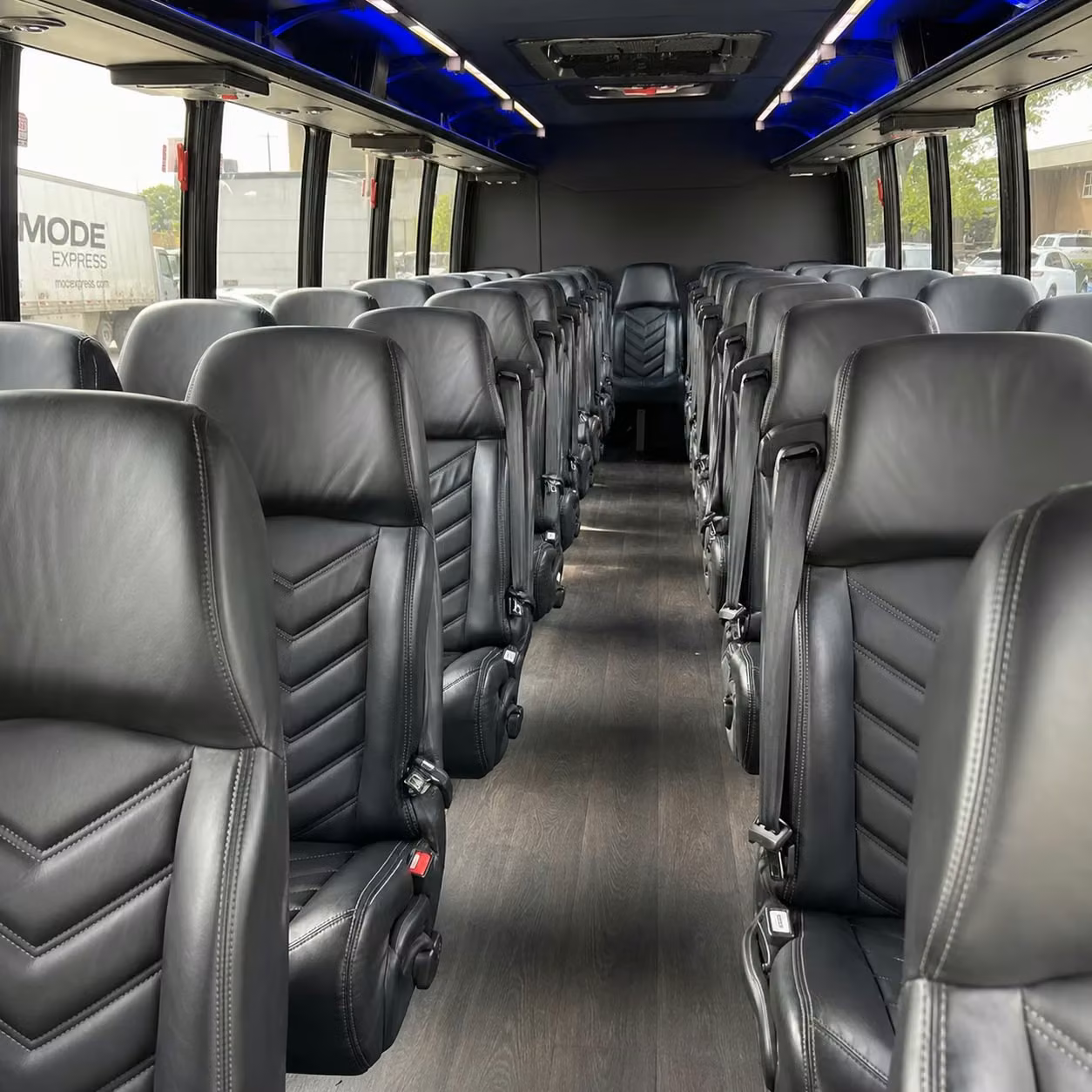 28 passenger minibus inside