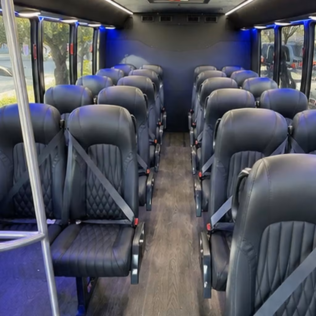 28 passenger minibus interior