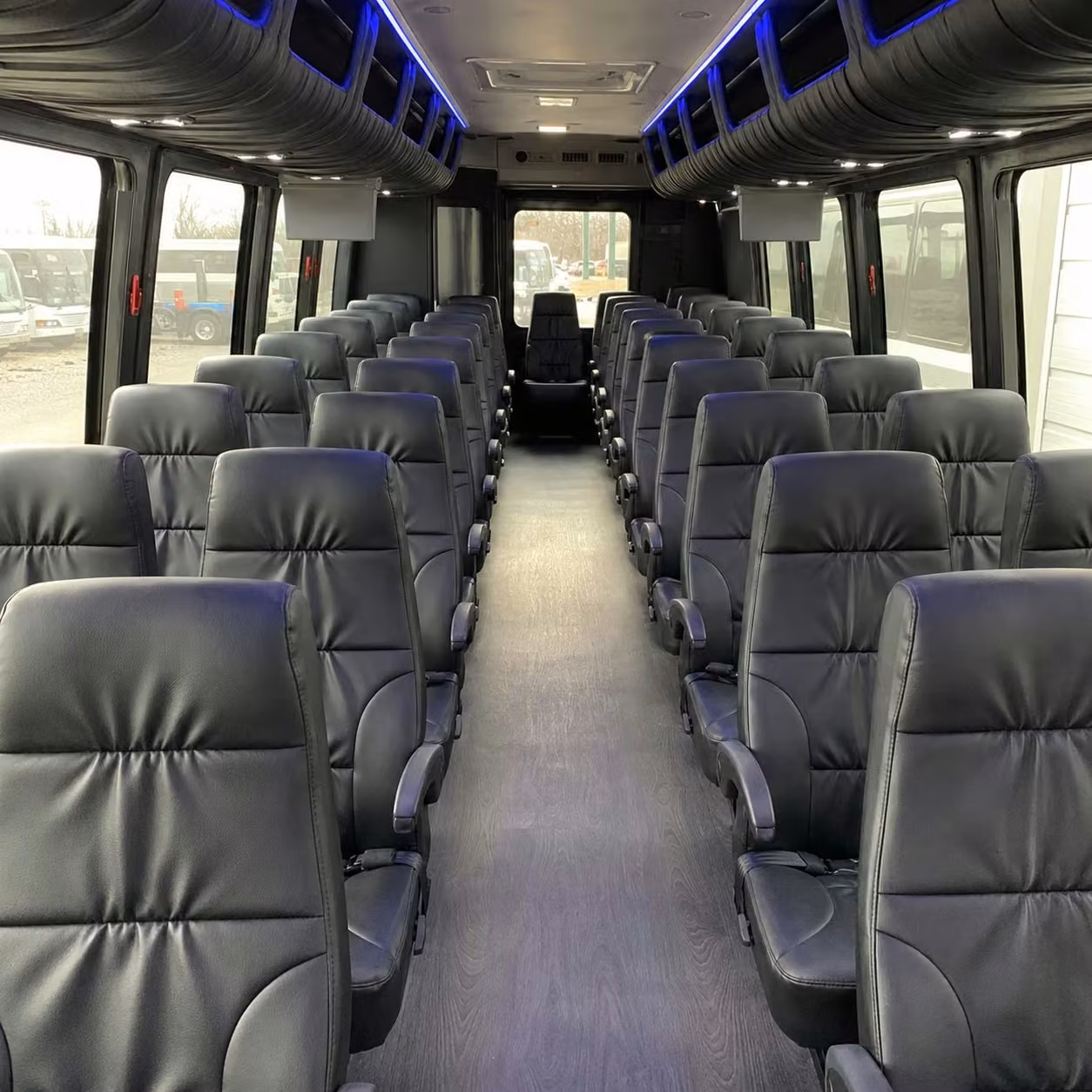 30 passenger minibus inside